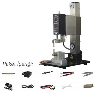 Glitter G350 Pnömatik Profesyonel Otomatik Pil Puntalama Kaynak Makinesi Kaynak Başlığı ve Kontrol Ünitesi