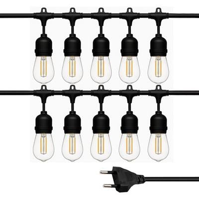 Ledx KB00002 10lu E27 Duy Sıralı 10 Metre Lamba Kablosu (10 Adet Duy İçerir)