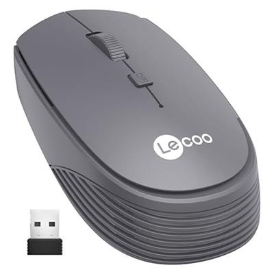 Lenovo Lecoo WS202 2.4GHz Kablosuz 1200DPI Gri Optik Mouse 4 Tuşlu