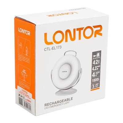 Lontor İki Kademeli 42 Smd Ledli Şarjlı Işıldak CTL-EL173