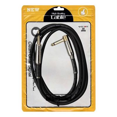 MagicVoice LD377 2 Metre 6.35mm Mono Erkek Jak (TS) L Tipi Ses Kablosu Metal Jack