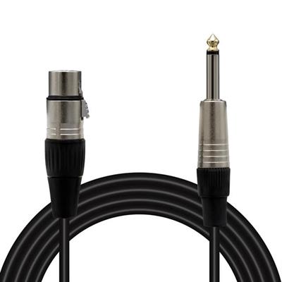 MagicVoice LD379B 20 Metre Canon XLR Dişi - 6.35mm Mono Erkek Metal Jak Mikrofon Ses Kablosu