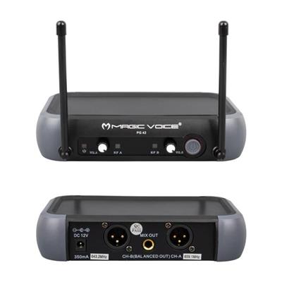 Magicvoice PG-42X Vhf 2 El Kablosuz Volüm Kont Telsiz Mikrofon