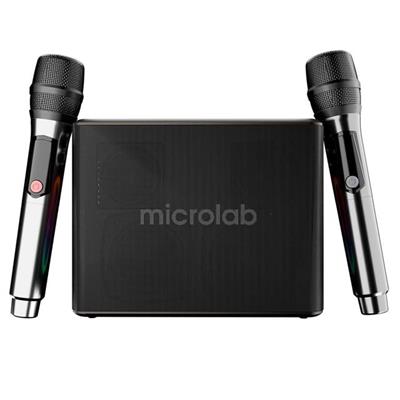 Microlab M60 Vega 100W RGB 2 Adet Kablosuz Mikrofonlu Bluetooth Karaoke Hoparlör (15.000mAh Batarya)