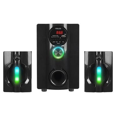 Mikado MD-95BT 20W Siyah Multimedya FM/BT/SD/USB Speaker Hoparlör 2+1 Ses Sistemi