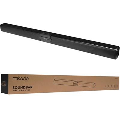 Mikado MD-SS101 Siyah 10Wx2 12V/1.5A Bluetooth Usb Aux SD Kart Girişli Ev Sinema Soundbar Hoparlör