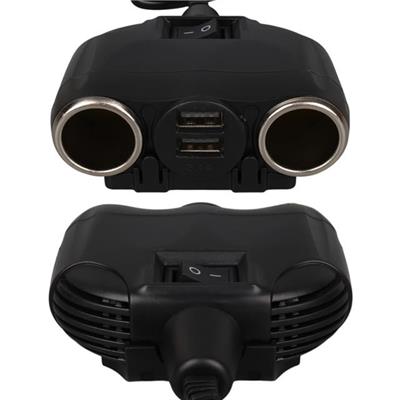 Olesson 1630 12-24V Çift USB Girişli 120W 80cm Kablolu 2LI Araç Çakmak Çoklayıcı