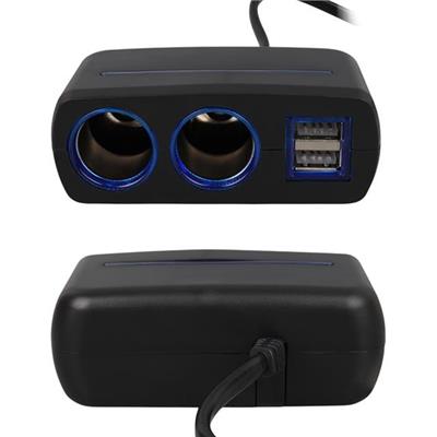 Olesson 1638 12-24V Çift USB Girişli 120W 80 CM Kablolu 2LI Araç Çakmak Çoklayıcı