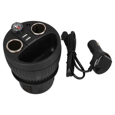 Olesson 1640 12-24V Çift USB Girişli 120W 80cm Kablolu Dijital Voltaj Ekranlı 2li Araç Çakmak Çoklayıcı