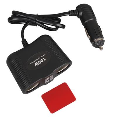 Olesson 1645 12-24V Tek USB Girişli 100W 70cm Kablolu 2li Araç Çakmak Çoklayıcı