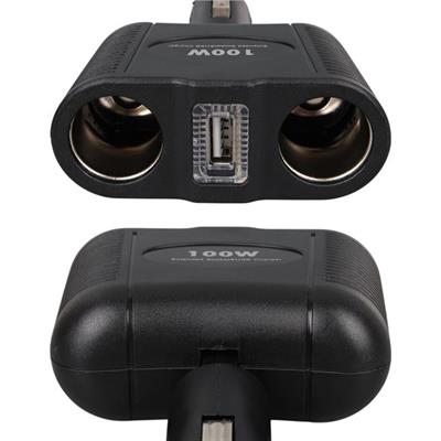 Olesson 1646 12-24V Tek USB Girişli 100W Çiftli Araç Çakmak Çoklayıcı