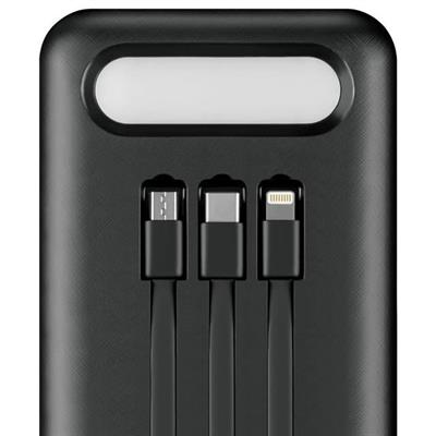 Powerway TX80 80.000mAh Kablolu Dijital Göstergeli Gerçek Fener Işıklı Kamp Siyah Powerbank