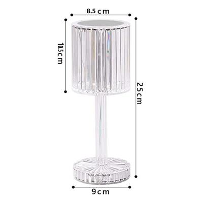 PowerMaster HA-1788 Dekoratif RGB LEDli Ambiyans Masa Gece Lambası Şarjlı Dokunmatik Tuşlu