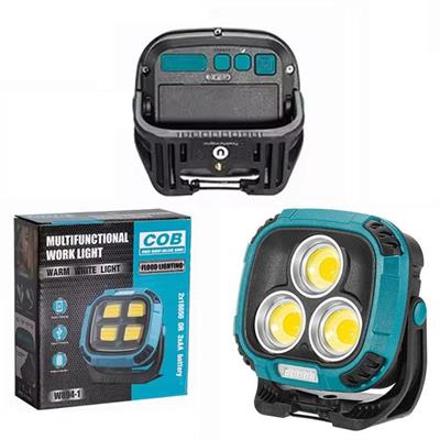PowerMaster MX-W891 4000K - 7000K - Kırmızı 3 COB Ledli 30 Watt Çok Fonksiyonlu Çalışma Lambası (PowerBank)