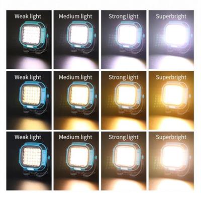 PowerMaster MX-W893 4000K - 7000K - Kırmızı 30 COB Ledli 30 Watt Çok Fonksiyonlu Çalışma Lambası (PowerBank)