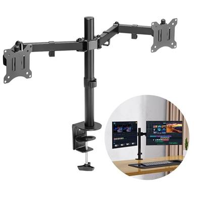 PowerMaster PM-052 13-27 Mekanik Çift Kol LCD-LED Gaming Monitör Tutucu Masa Stand Askı Aparatı