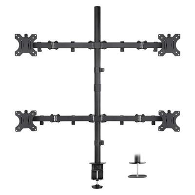 PowerMaster PM-054 13-27 Dörtlü (Quad) Mekanik LCD-LED Gaming Monitör Tutucu Masa Stand Askı Aparatı