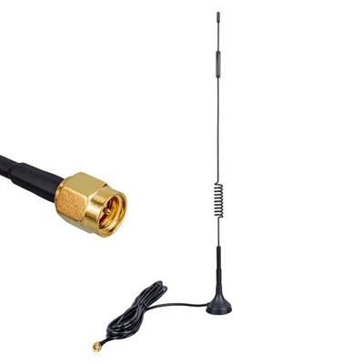 PowerMaster PM-19638 4G/LTE 5dBi Yaylı Modem Router Wifi Adaptör Anteni (3 Metre Kablo - 30 Cm Uzunluk)