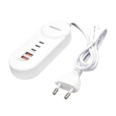 PowerMaster PM-20659 15 Watt 2 Type-C + 2 USB-A Şarj + PD Lightning Adaptör