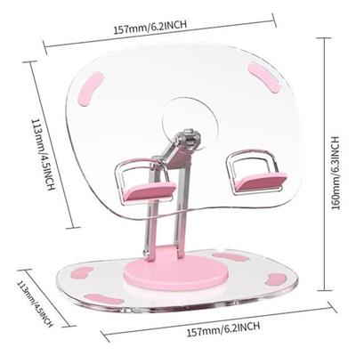 PowerMaster PM-24571 Q16 360 Derece Hareketli Şeffaf Ipad Tablet Ve Telefon Tutucu Stand