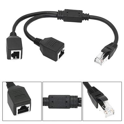 PowerMaster PM-25434 Erkek RJ45 TO 2x Dişi Ethernet Çoklayıcı Splitter Dağıtıcı