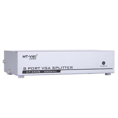 PowerMaster PM-2553 8 Port VGA Dağıtıcı Çoğaltıcı Splitter 9 Volt Adaptörlü 1920X1440 250Mhz