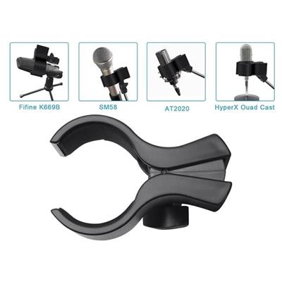 PowerMaster PM-26937 Mikrofon Standı Klipsi Plastik Yaylı 3-6CM