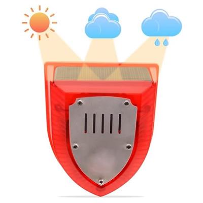 PowerMaster PM-26952 Köpek Silah Sesli Hayvan Kovucu Alarm Cihazı Sadece Gece Çalışır Solar Panelli