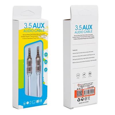 PowerMaster PM-3835 3.5 MM 1.5 Metre Metal Başlık Stereo AUX Kablo Kalın Silikonlu (Erkek/Erkek)