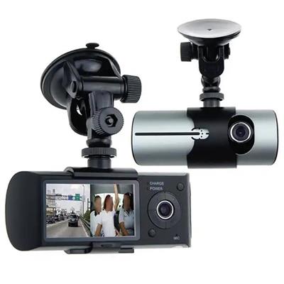 PowerMaster R300 GPS Destekli Çift Kameralı Araç İçi DashCam DVR Kamera Seti