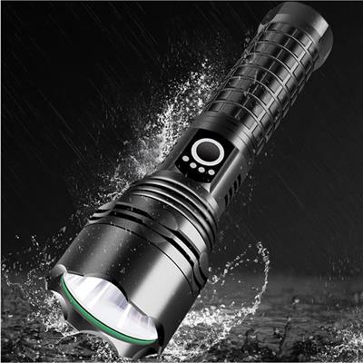 PowerMaster RELAX-30 P50 Su Geçirmez Zoomlu Flash Özellikli Şarjlı Metal Kasa Profesyonel El Feneri