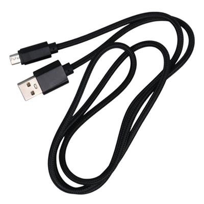 PowerMaster S3-S4 Samsung Micro USB Şarj Ve Data Kablosu 1 Metre Örgülü Siyah