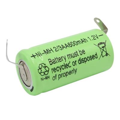 Powermaster 1.2 Volt 600 mAh Ni-Mh 2/3AA Şarjlı Puntalı Lityum Pil PM-17934