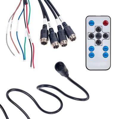 Powermaster Dokunmatik Tuş Takım Quad 4 Yollu (4 e Bölünebilen 7\\ Ekran) Araç Monitör