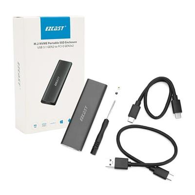 Powermaster M.2 Nvme SSD Destekli USB 3.1 Type-C SSD Harddisk Kutusu Sabit Sürücü Muhafazası