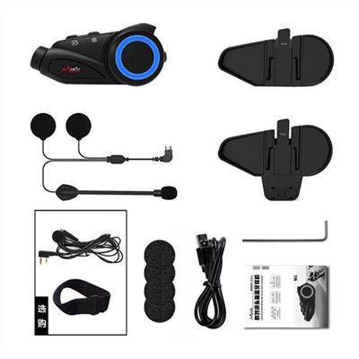 Powermaster Maxto M3 1080P Kameralı Motosiklet Bluetooth Intercom Kulaklık (6 Kişi Destekli)