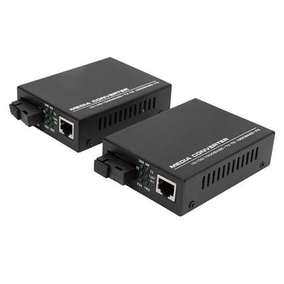 Powermaster PM-22107 1000 Mbps 3 Km Single Mode Fiber Optik Ethernet Medya Dönüştürücü