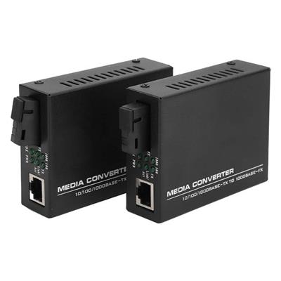 Powermaster PM-22107 1000 Mbps 3 Km Single Mode Fiber Optik Ethernet Medya Dönüştürücü