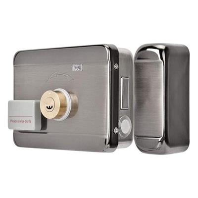 Powermaster PM-22584 Akıllı RFID Kartlı Anahtarlı Uzaktan Kumandalı Elektronik Çelik Kapı Kilidi + Karşılığı Seti