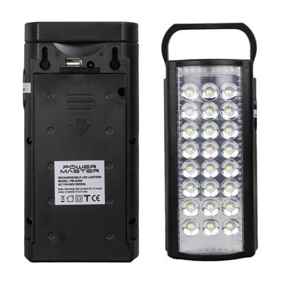 Powermaster PM-23800 Telefon Şarj Edebilen 24 Ledli Çok Fonksiyonlu Işıldak