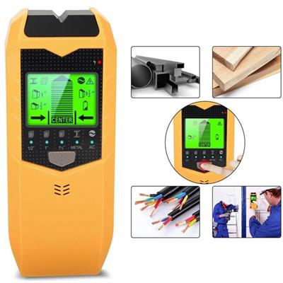 Powermaster PM-26593 Profesyonel 5in1 Lcd Ekranlı Çok Fonksiyonlu Saplama Bulucu Duvar Dedektörü