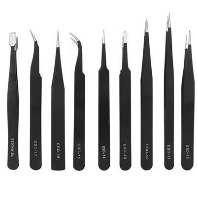 Powermaster PM-26646 Esd 9in1 Antistatik Hassas Paslanmaz Çelik Tamir Cımbız Seti