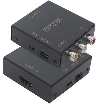 PowerMaster PM-33523 HDMI TO RCA AV NTSC/PAL Görüntü Dönüştürücü Çevirici Adaptör Metal Kasa