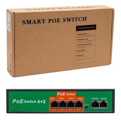 Powermaster POE4+2 72W 10/100 MBPS Poe Ethernet Switch
