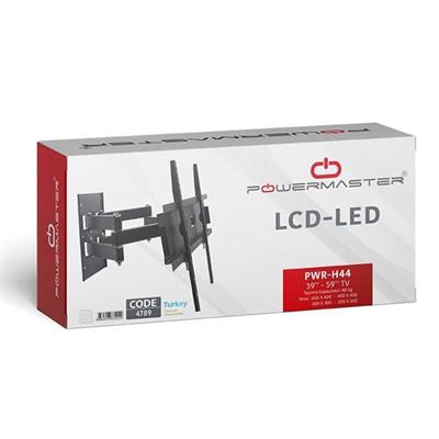 Powermaster PWR-H44 39-55 Çift Kollu Kilitli Hareketli Duvar Askı Aparatı