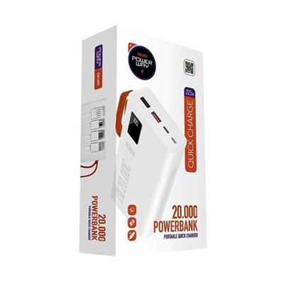 Powerway QC-20 20.000 Mah Çift Usbli Powerbank
