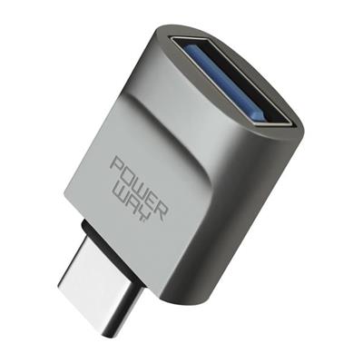 Powerway Type-C TO USB-A 3.0 Dişi OTG Çevirici Adaptör