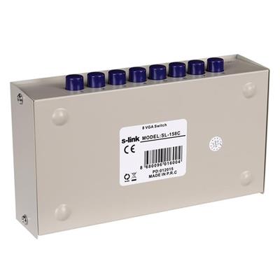 S-Link SL-158C 8x1 Port VGA Switch (8 Giriş - 1 Çıkış)