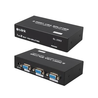 S-Link SL-2502 2 Port Vga Splitter Dağıtıcı