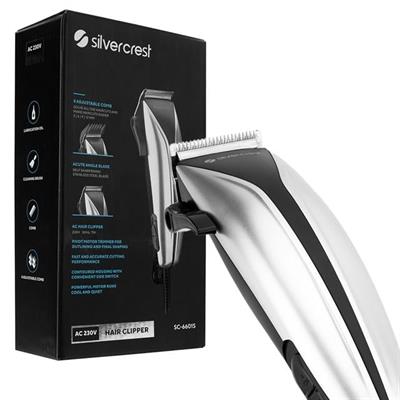 Silver Crest SC-6601S Sessiz Pivot Motor Saç Sakal Kesme Tıraş Makinesi Konik Kol İle Bıçak Ayarlı